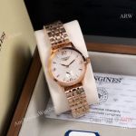 High Quality Replica Omega Gold 316 stainless steel strap White Face Dial Gold Ceramic Bezel Lady Watch 32mm